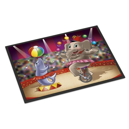 Carolines Treasures Circus Elephand and Dolphin Indoor or Outdoor Mat, 24 x 36 in. APH3816JMAT